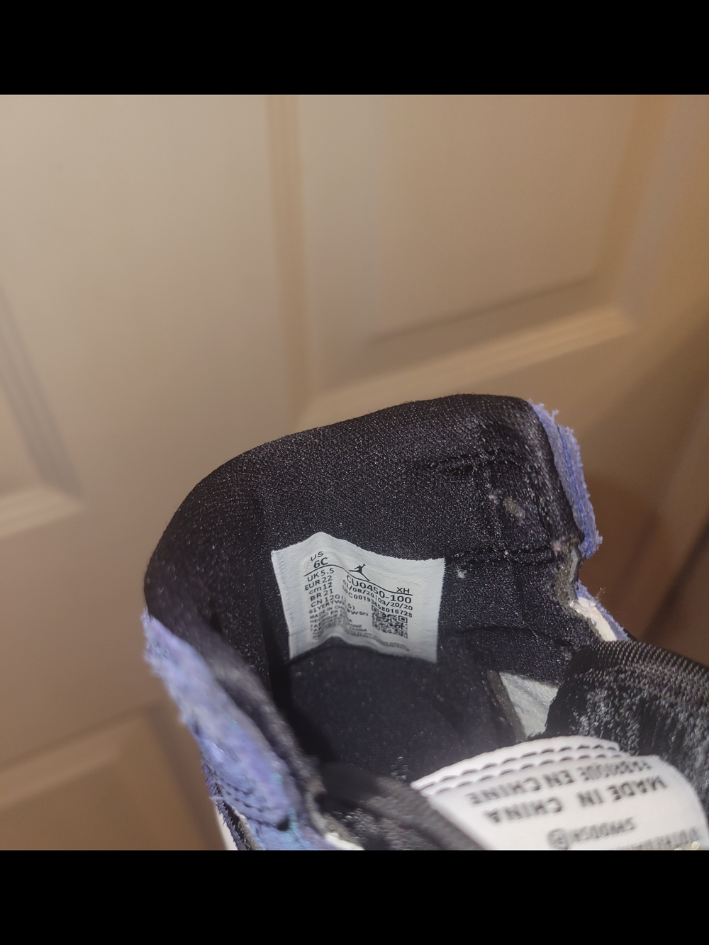 Nike Air Jordan 1 Retro High OG TD Tie Dye Size 6c - Picture 9 of 9